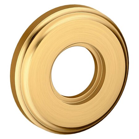 Baldwin Passage Pair Rosettes Lifetime Satin Brass 5028.044